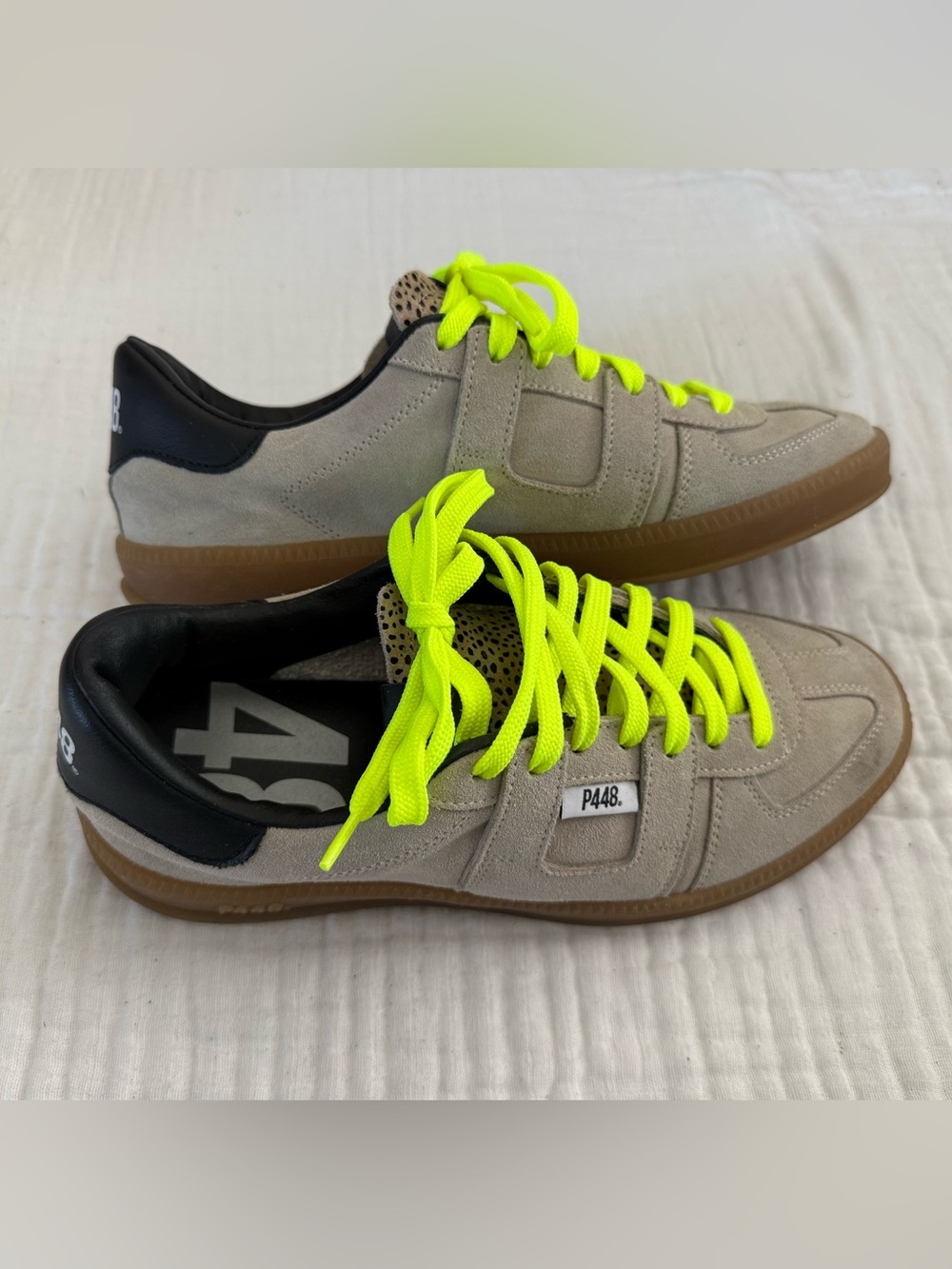 P448 - Monza Trek Taupe Low Top Sneakers Size 38
